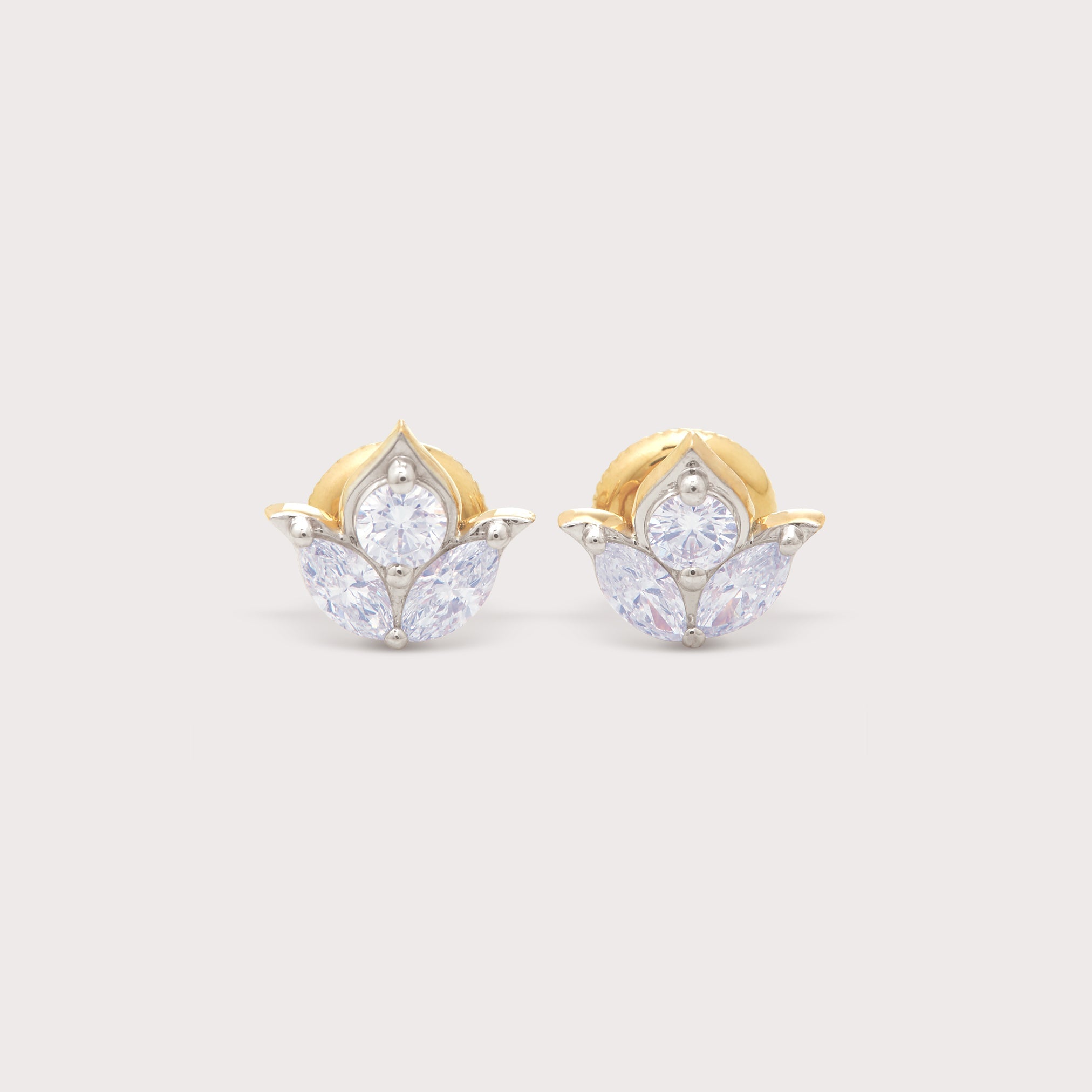 Tulip Diamond Studs