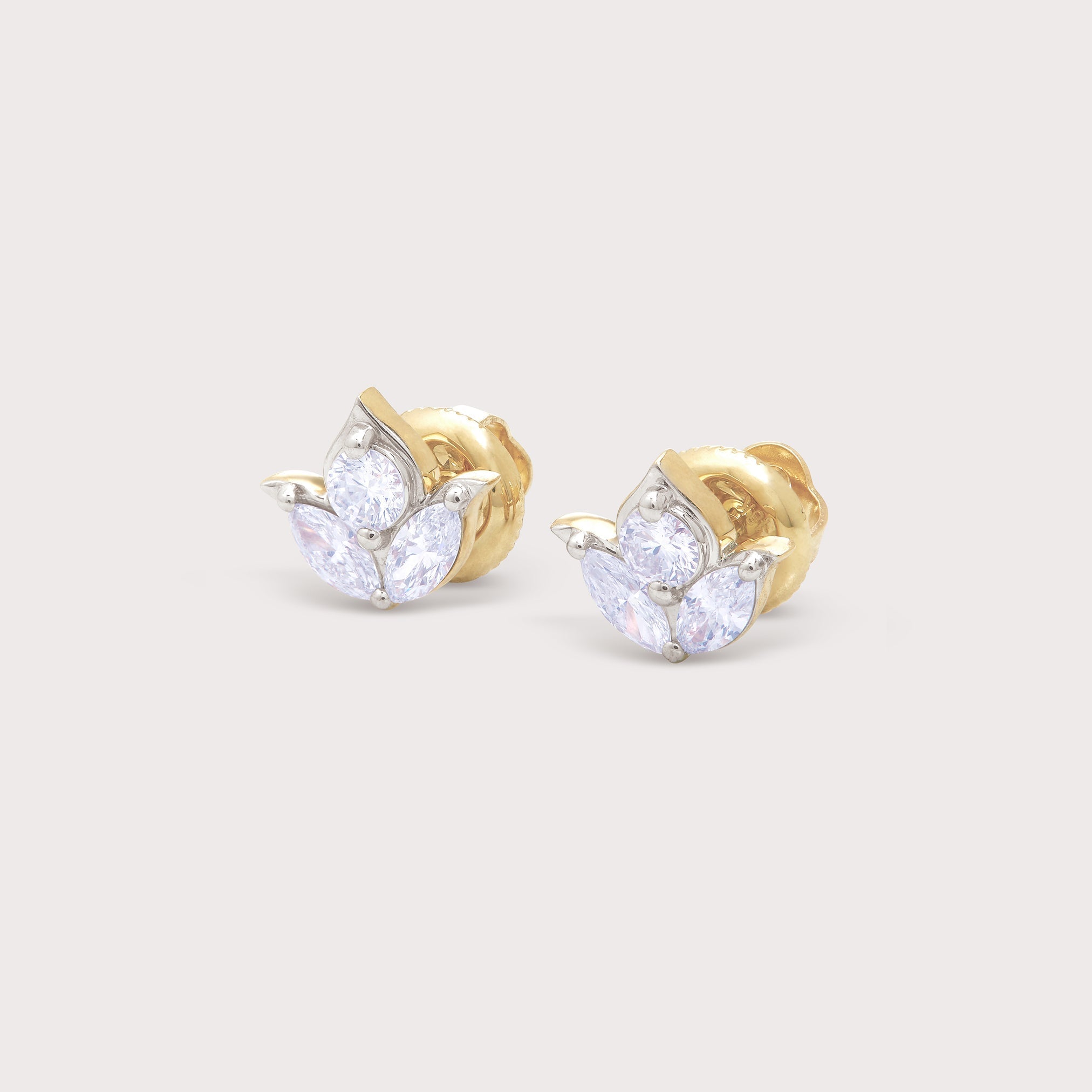 Tulip Diamond Studs