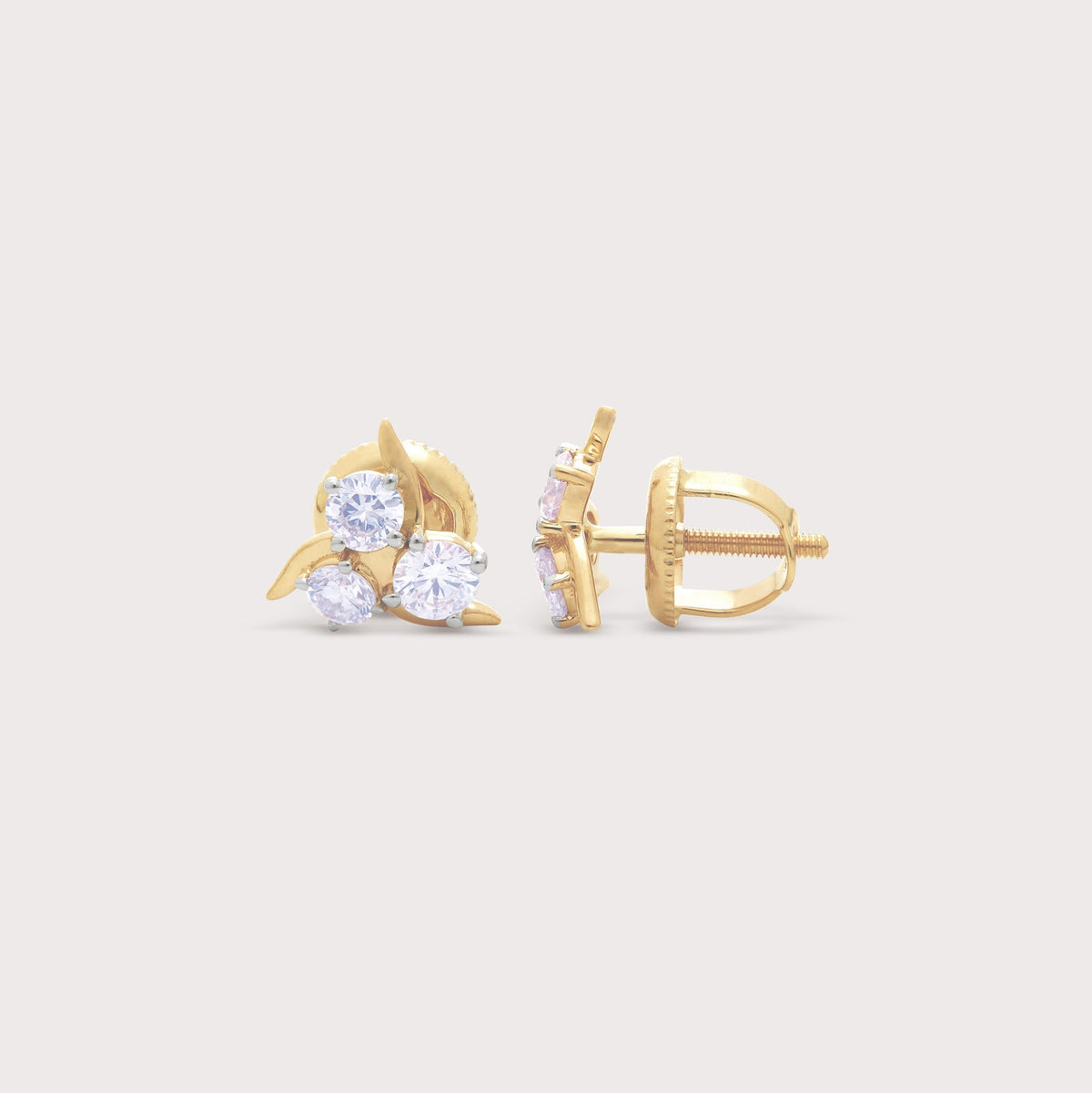 Lamina Diamond Studs