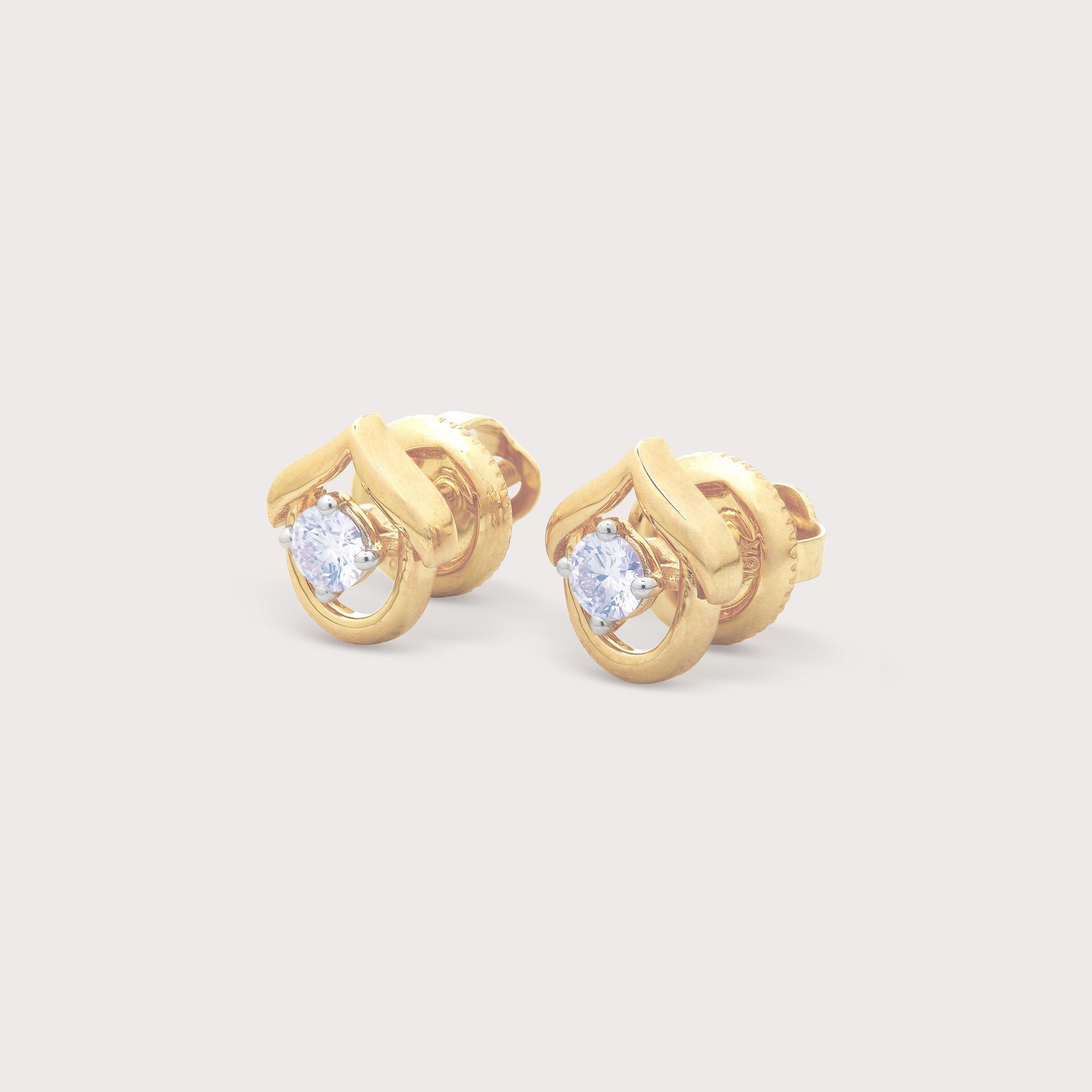Moon Diamond Studs