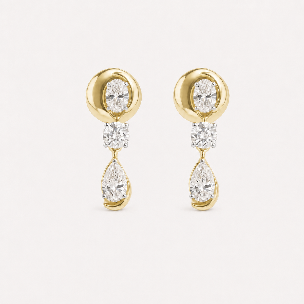 Zephyr Diamond Drop Earrings