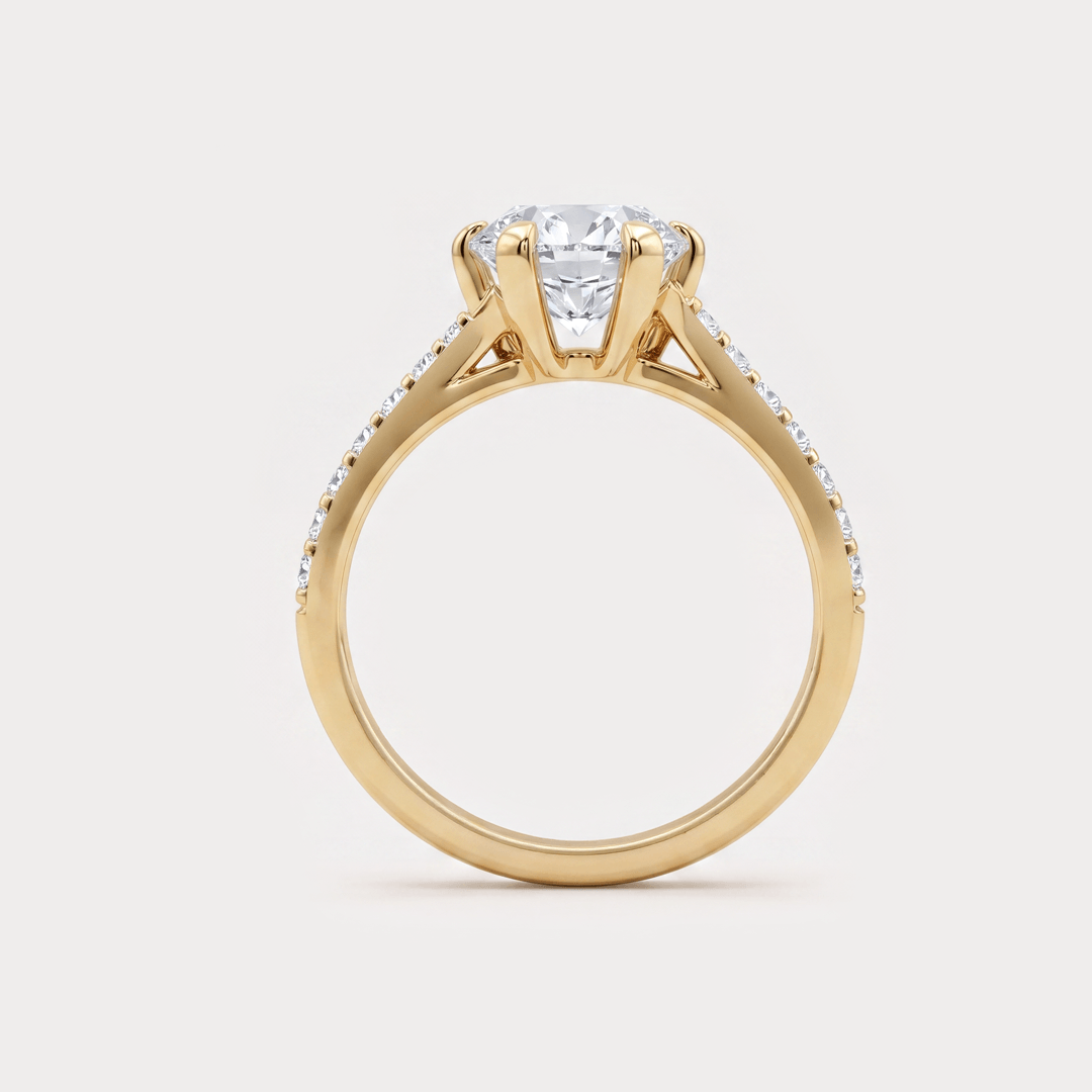 The Aukera Orchid Tesoro Solitaire Ring Diamond