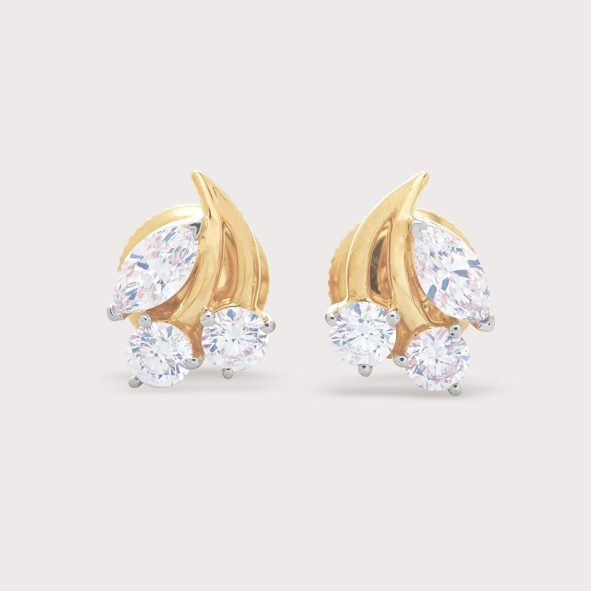 Cherry Diamond Studs