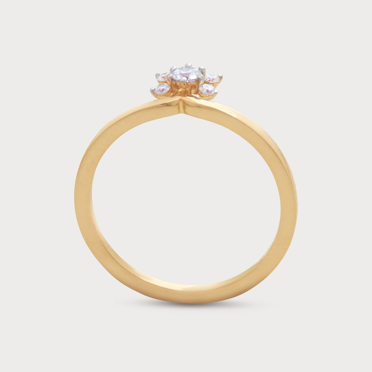 Carnation Diamond Ring