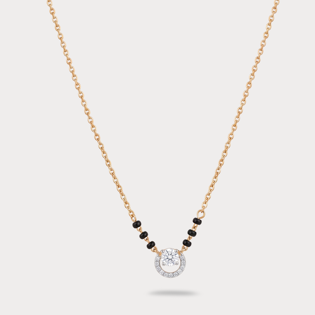Halo Solis Diamond Mangalsutra