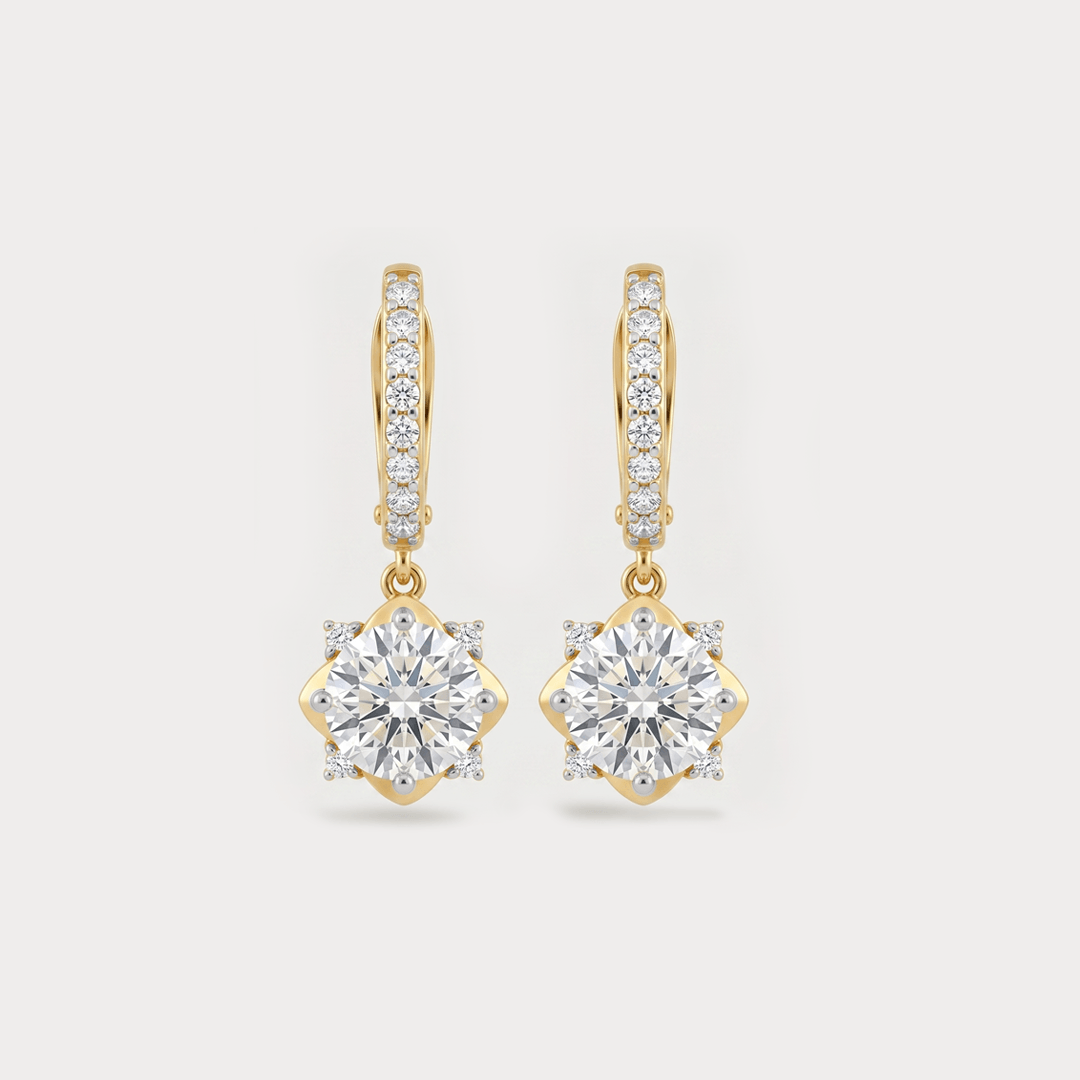 Apogée Extra Brilliant Solitaire Diamond Earrings