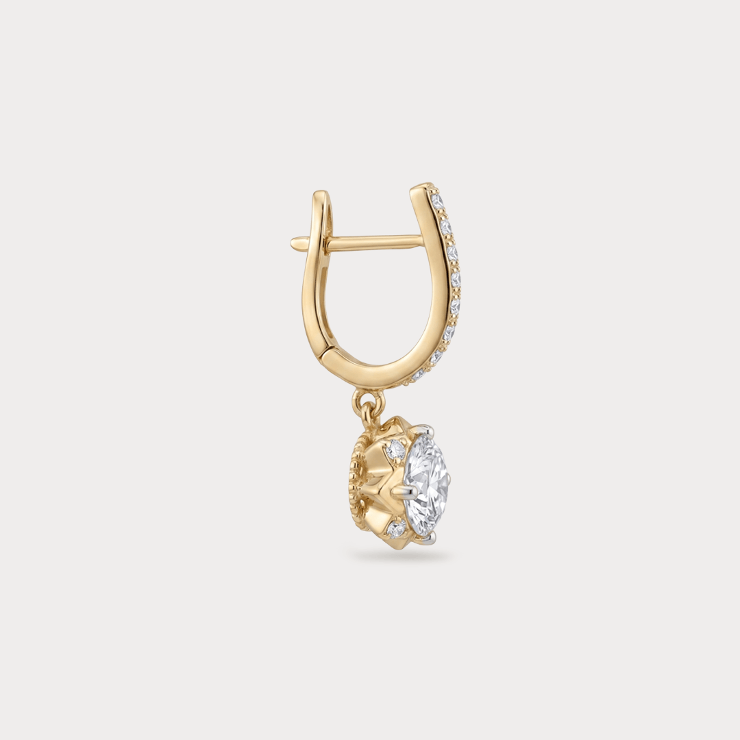 Apogée Extra Brilliant Solitaire Diamond Earrings