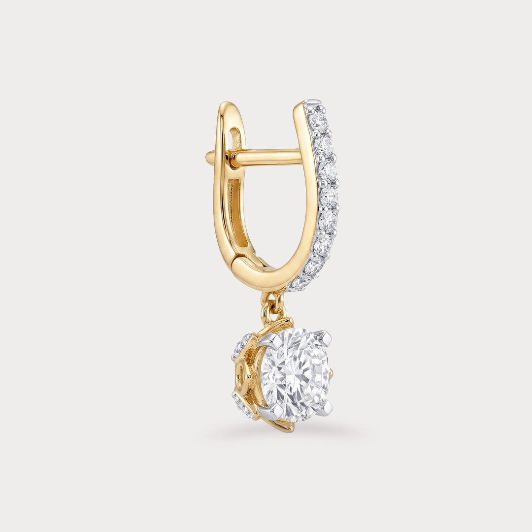 Magnesia Extra Brilliant Solitaire Diamond Earrings