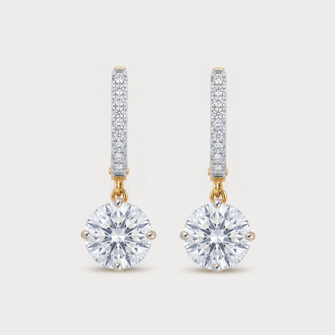 Apice Extra Brilliant Solitaire Diamond Earrings