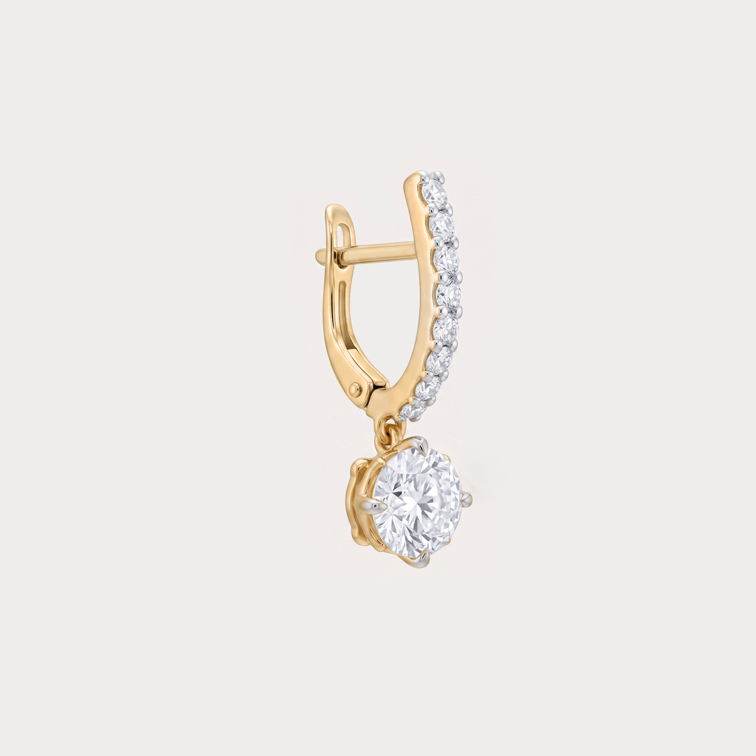 Apice Extra Brilliant Solitaire Diamond Earrings