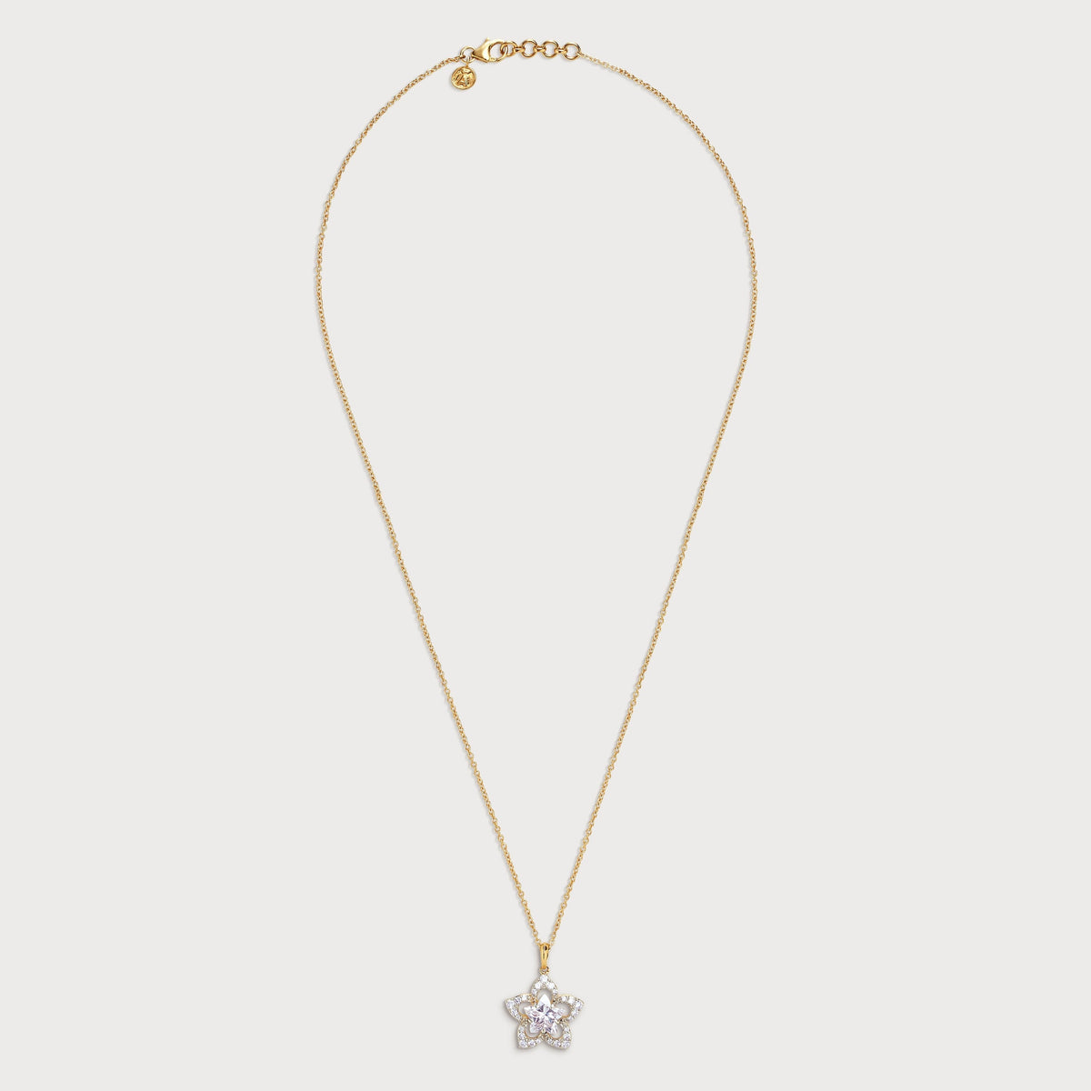 Orchid Halo Diamond Pendant