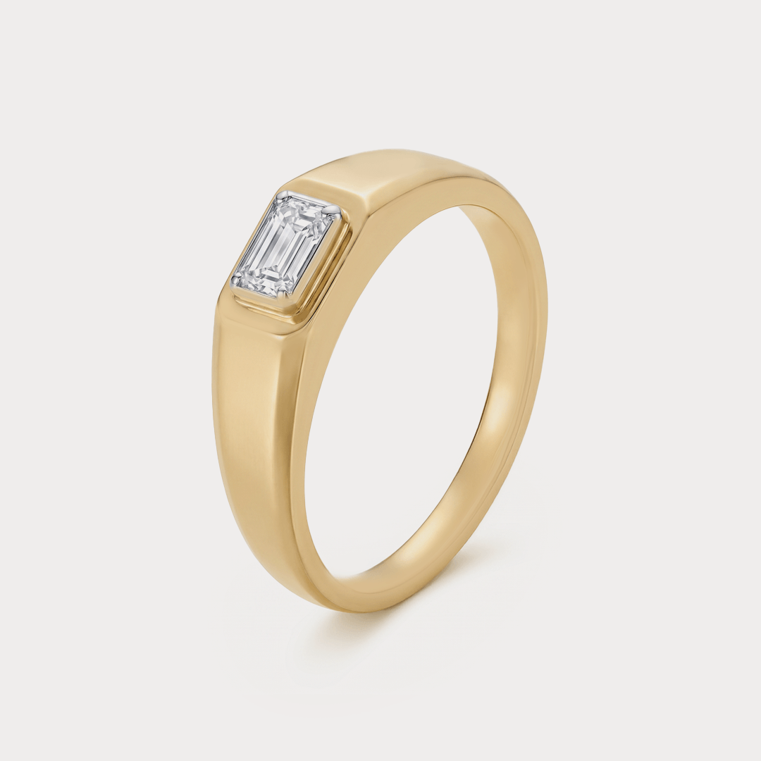 Emblem Diamond Men's Ring