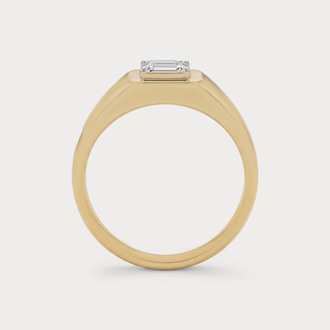 Emblem Diamond Men's Ring