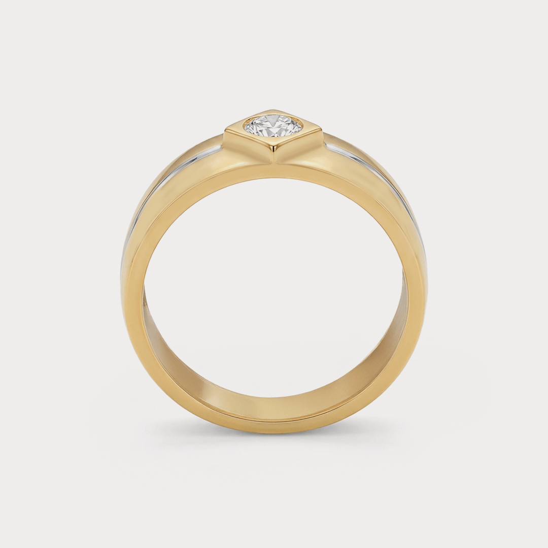Badge Diamond Men's Ring