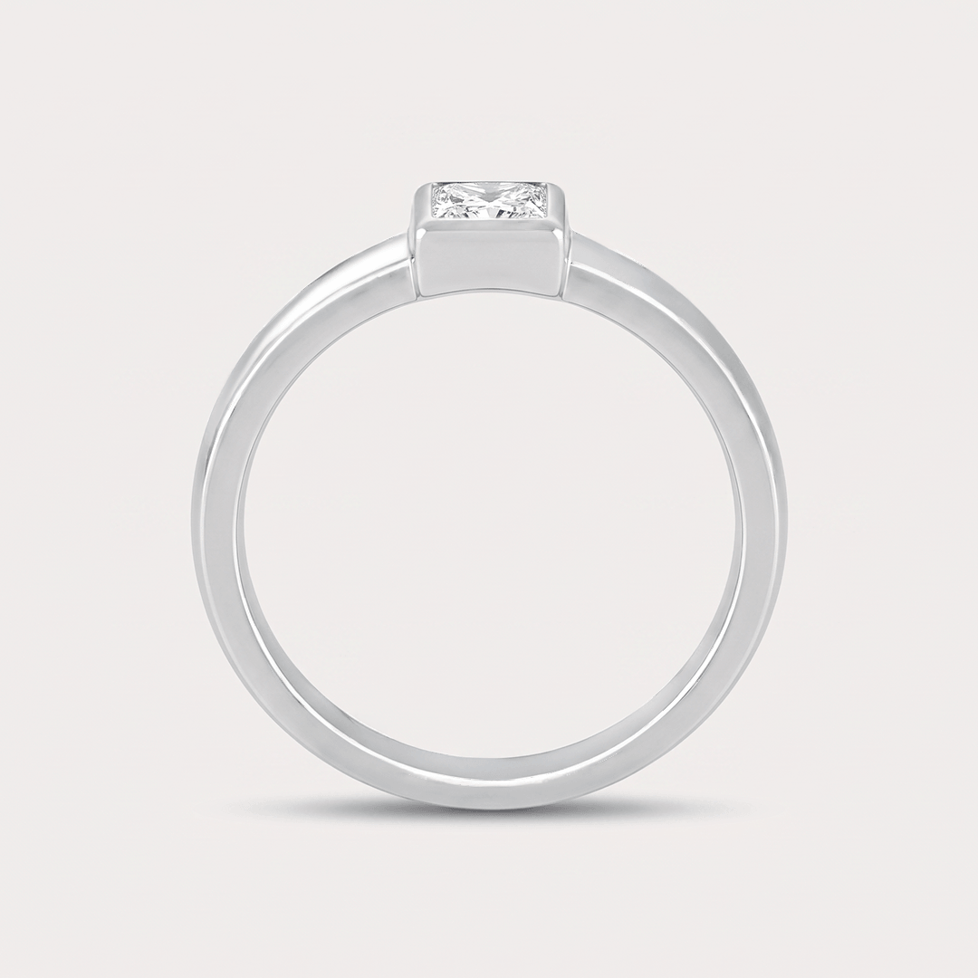 Full Moon Diamond Men's Ring