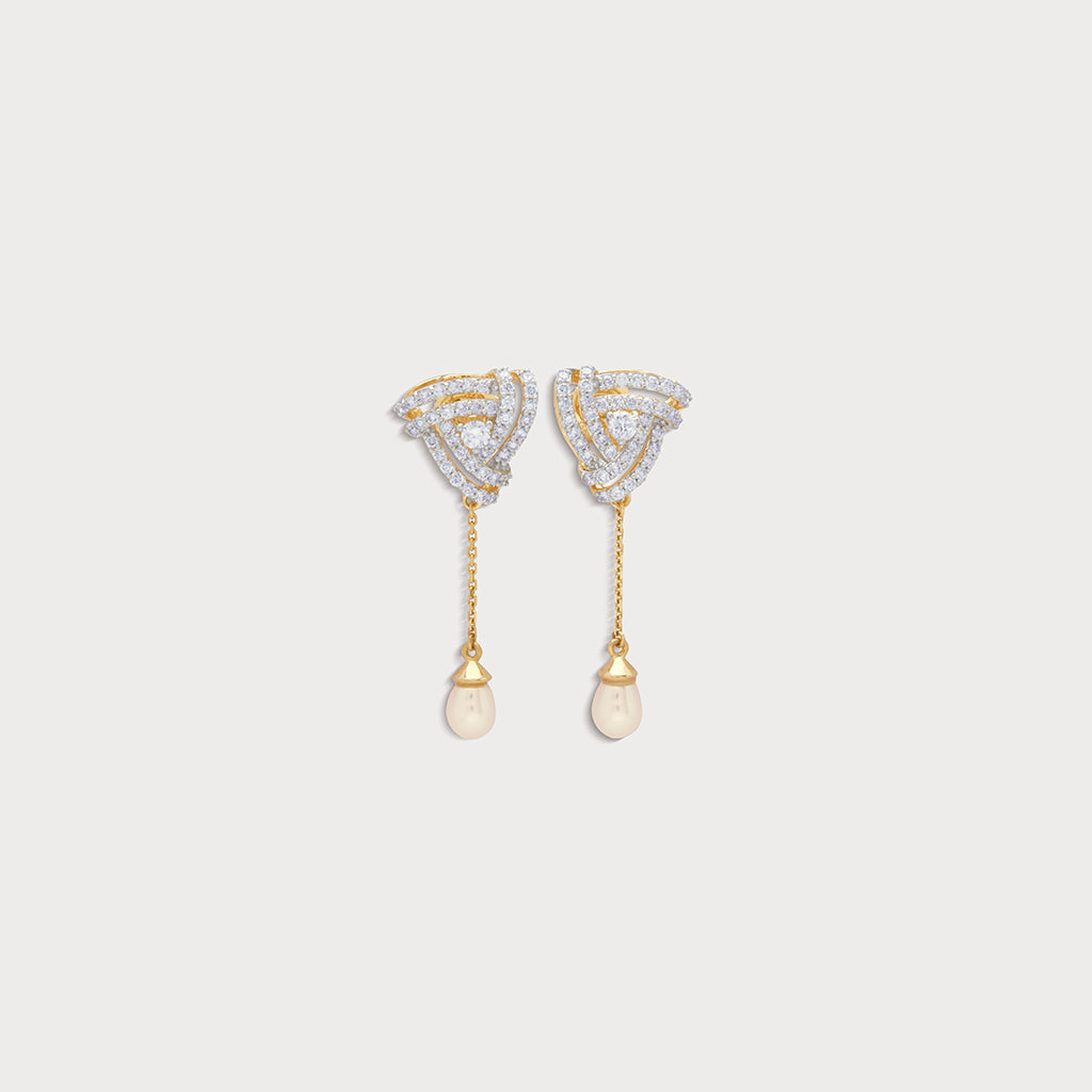 Tri-Knot Diamond Drops