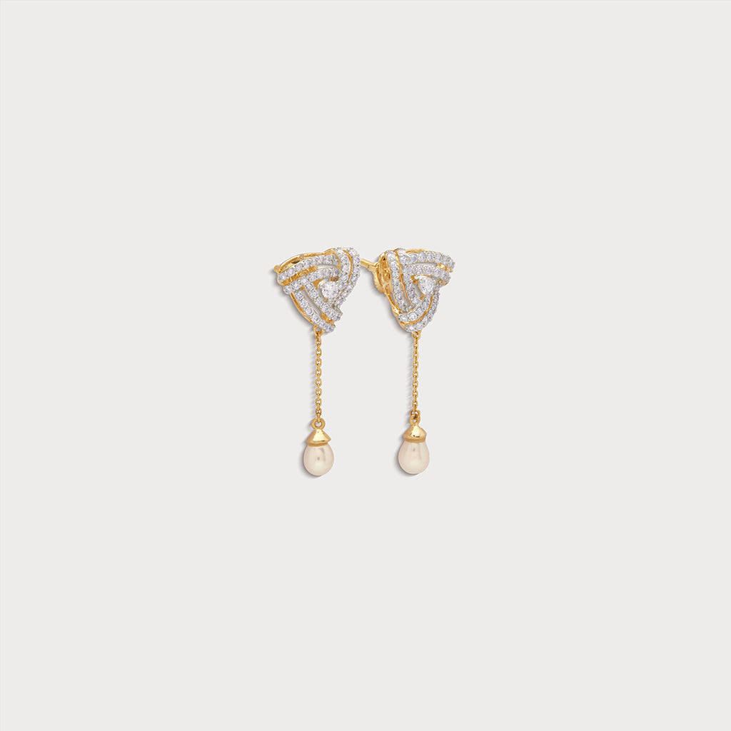 Tri-Knot Diamond Drops