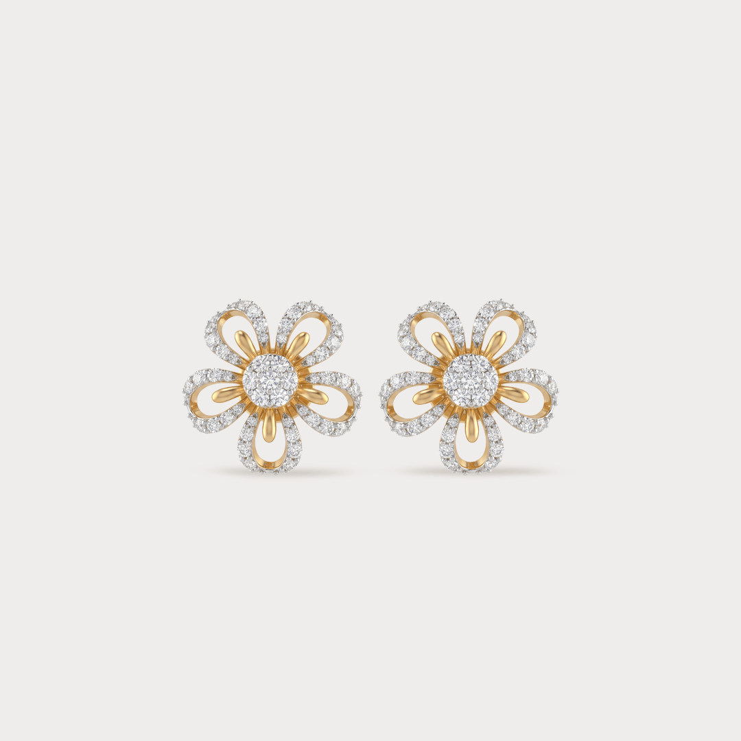 Sidereal Nakshatra Diamond Earrings