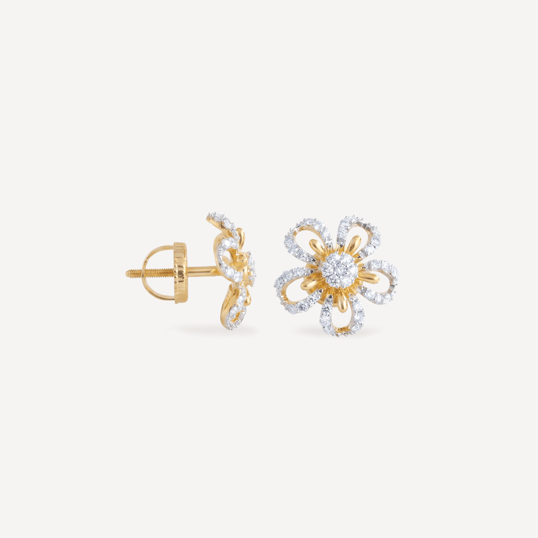 Sidereal Nakshatra Diamond Earrings