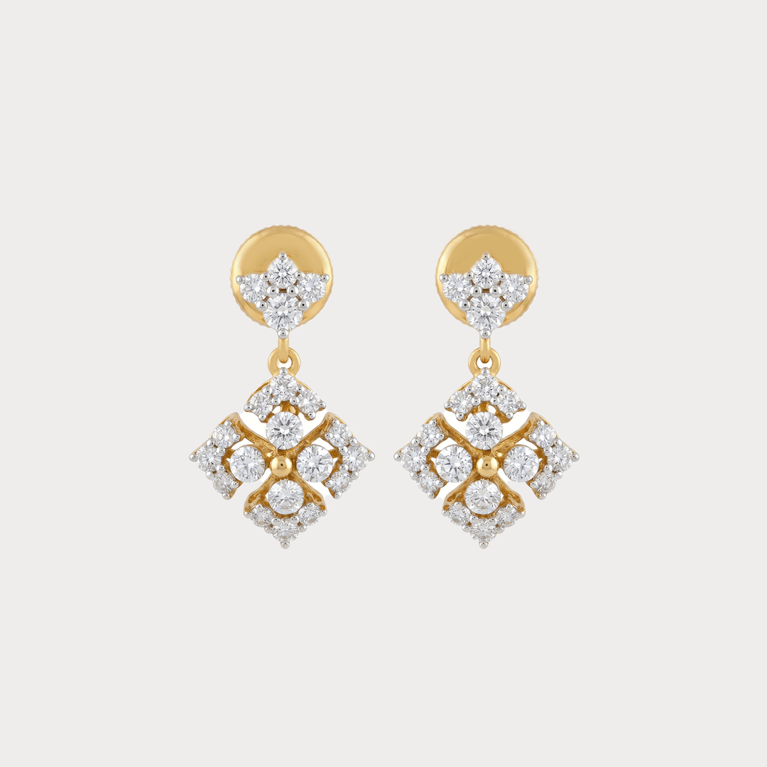 Morning Cascade Drops Diamond Earrings