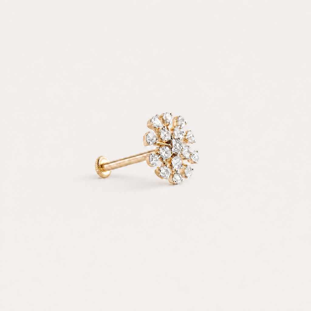 Lueur Stud Diamond Nose Pin