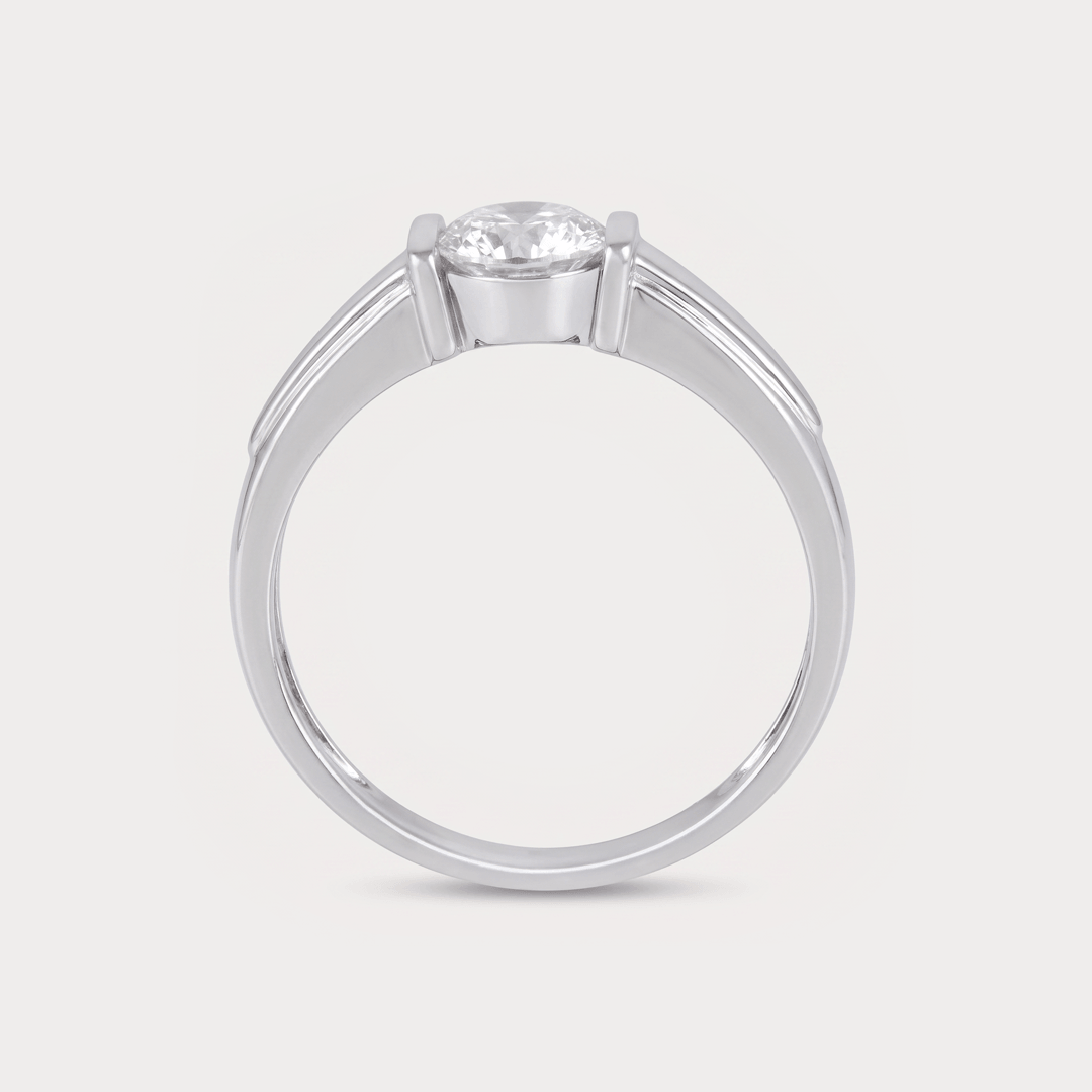Violet Solitaire Diamond Ring