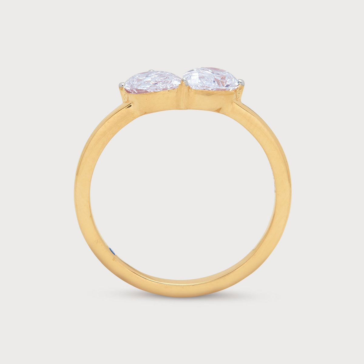 Twin Pear Diamond Ring