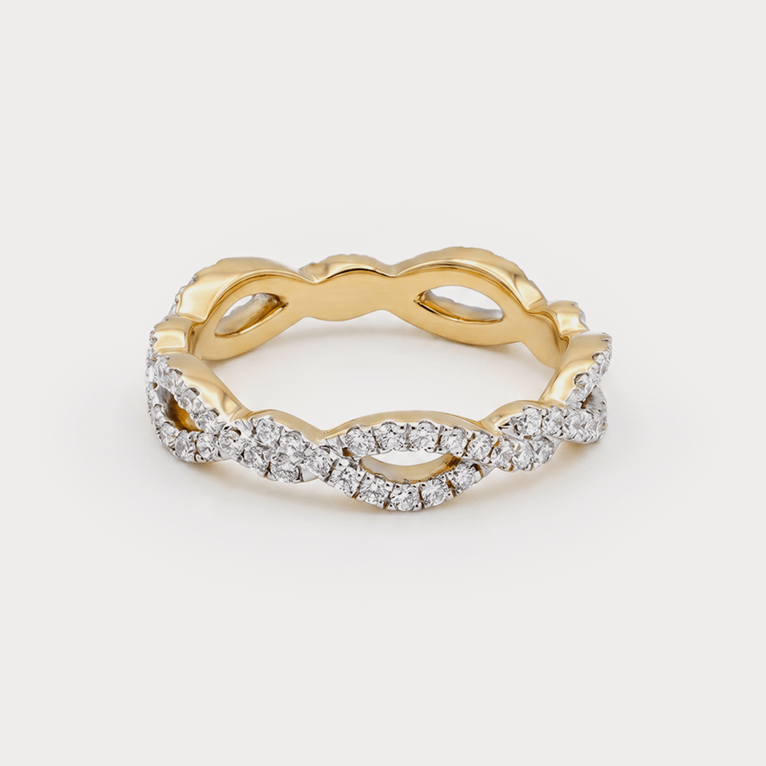 Link Diamond Ring