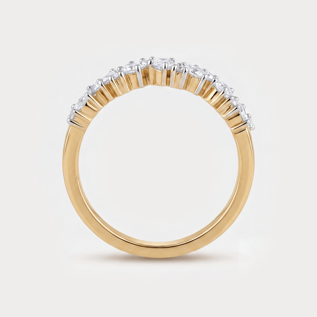 Gilded Bands Diamond Ring
