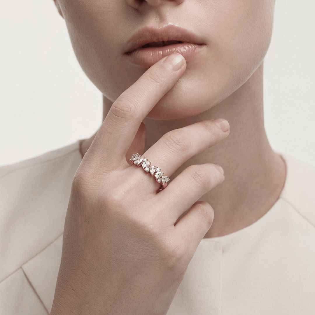 Gilded Bands Diamond Ring