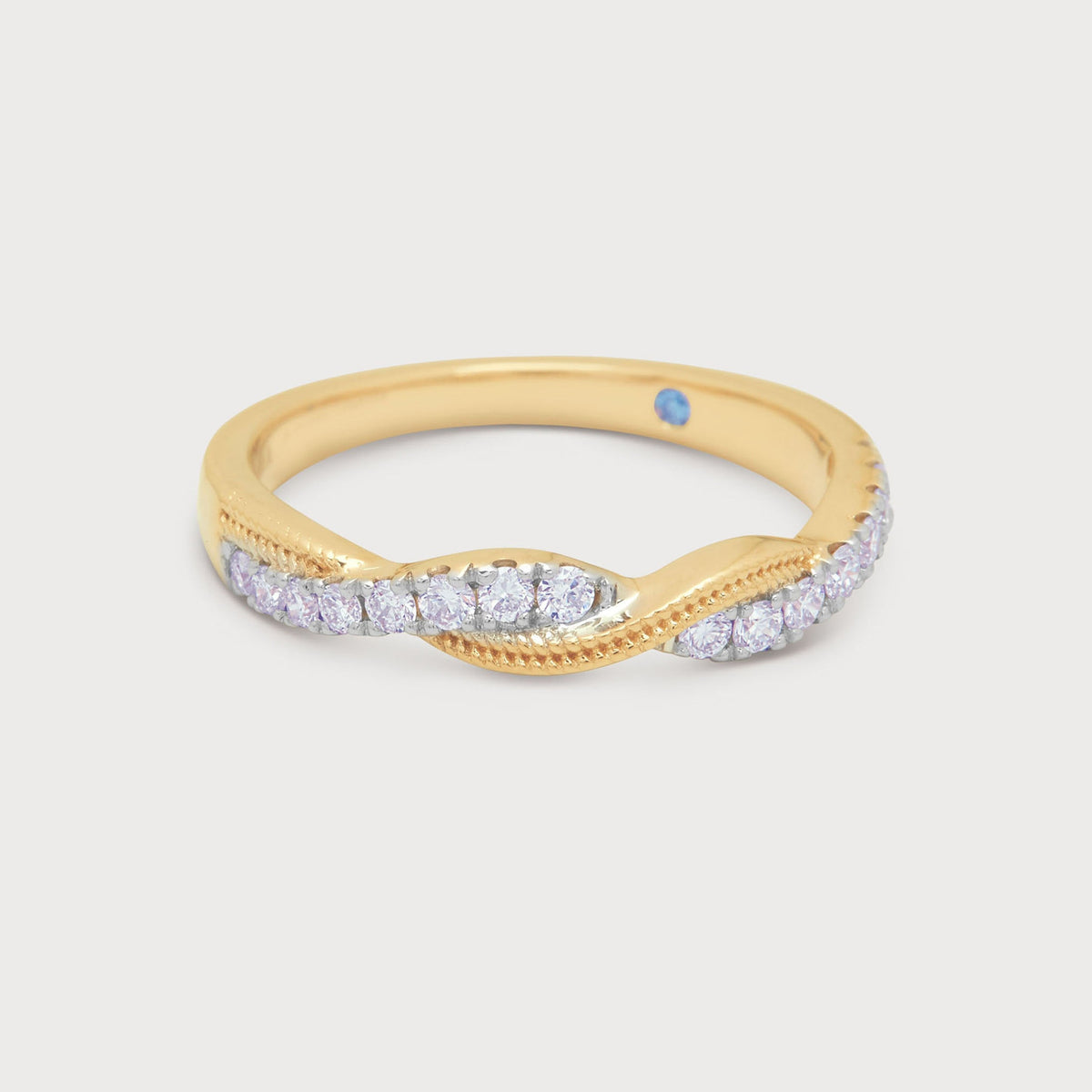 Interlace Diamond Band
