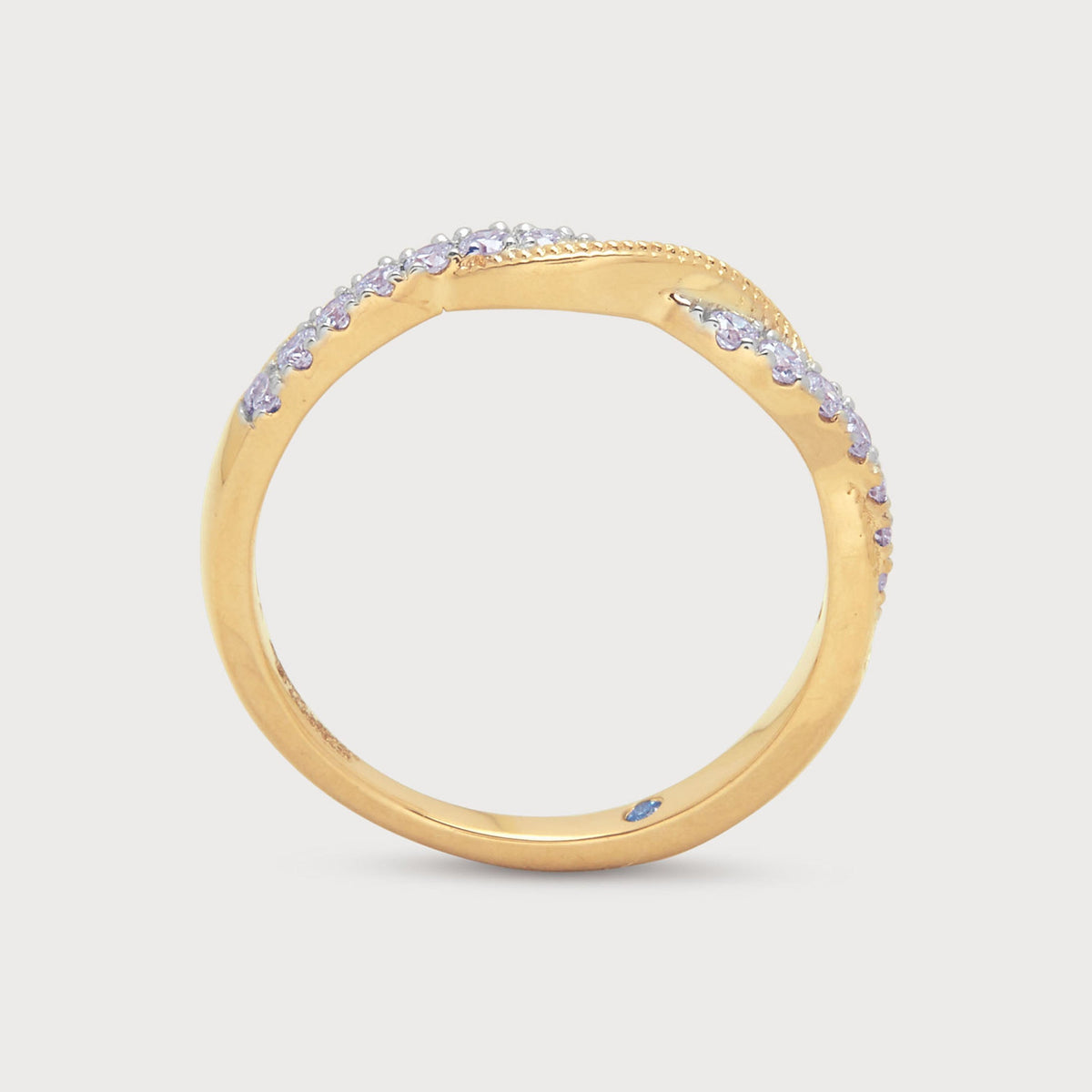 Interlace Diamond Band