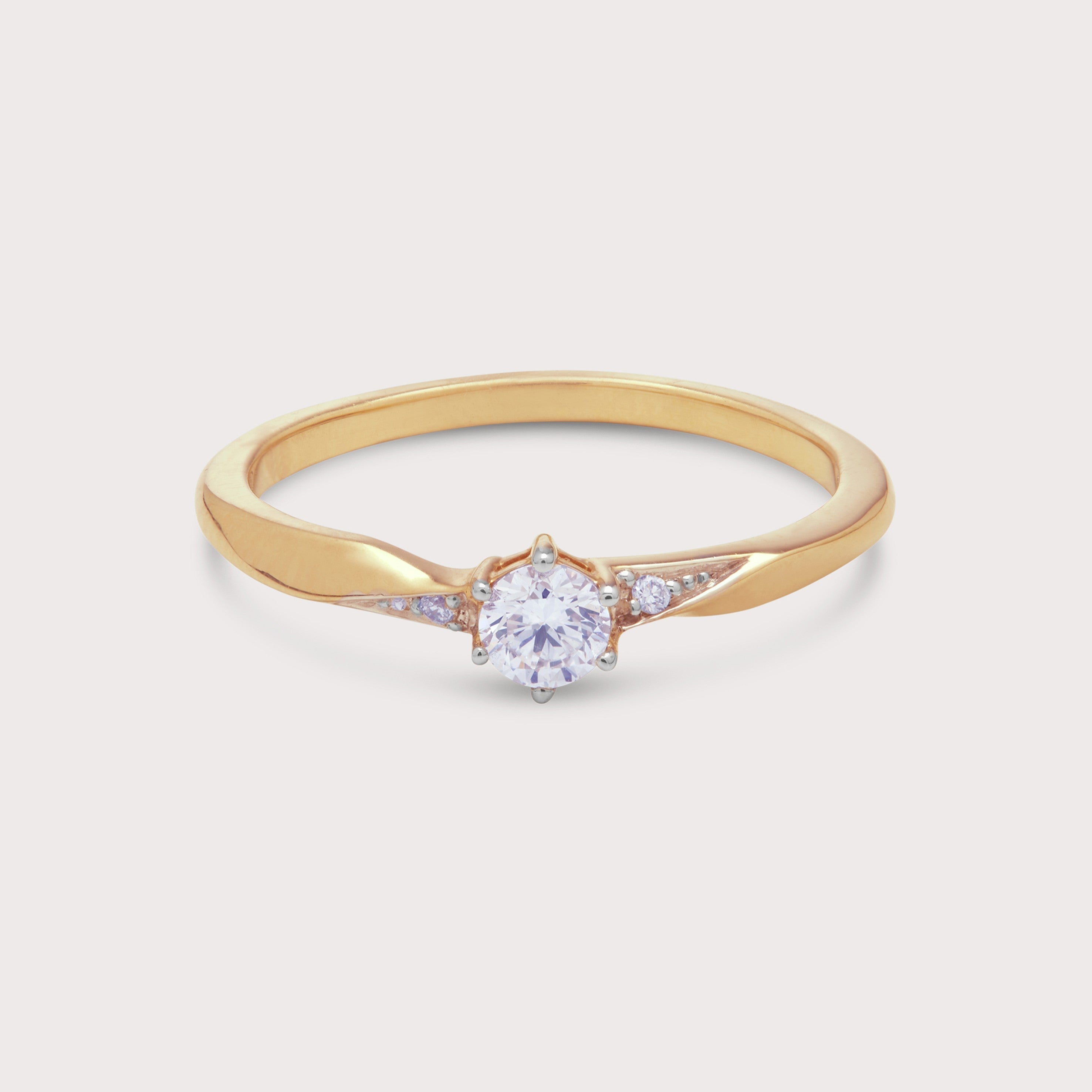Aura Solitaire Diamond Ring