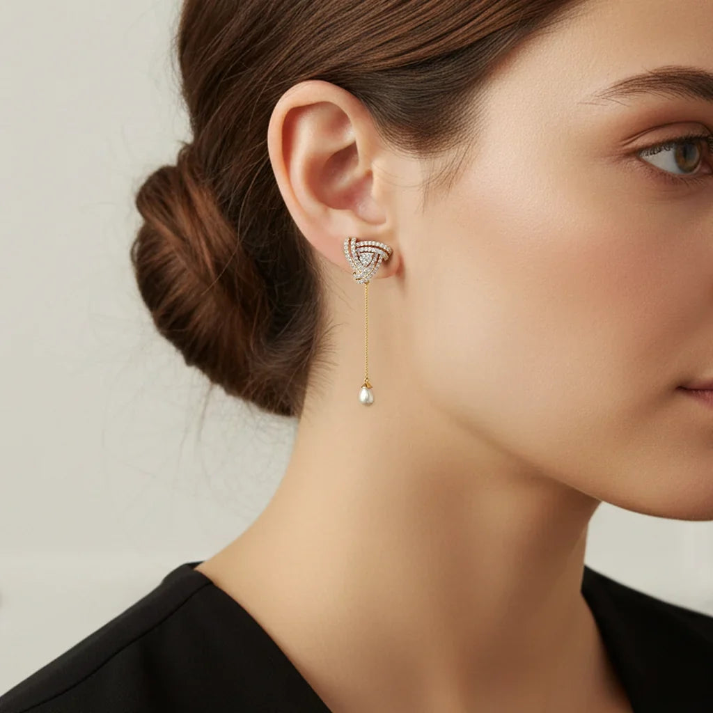 Tri-Knot Diamond Drops