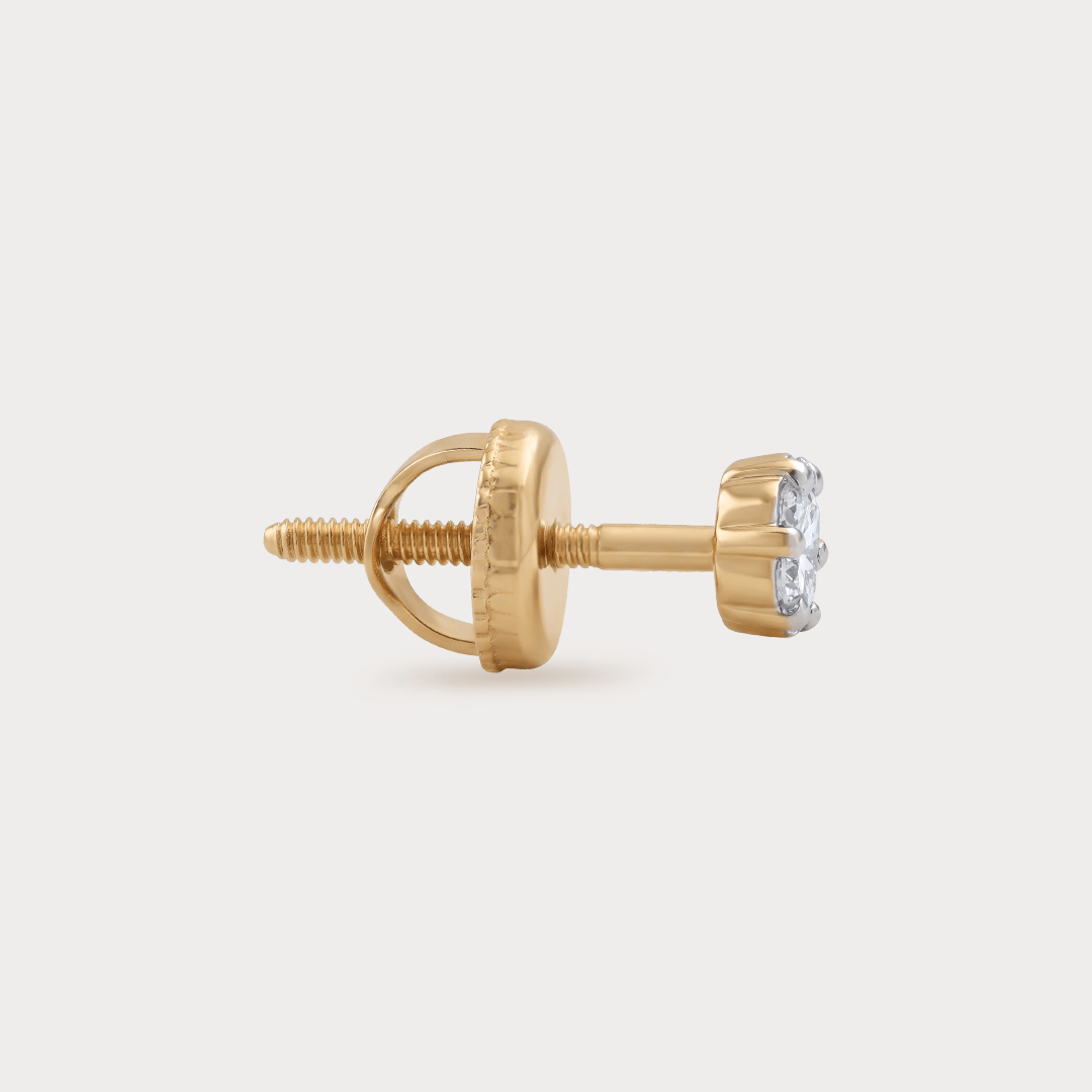 Luccicante Floral Nakshatra Diamond Earrings
