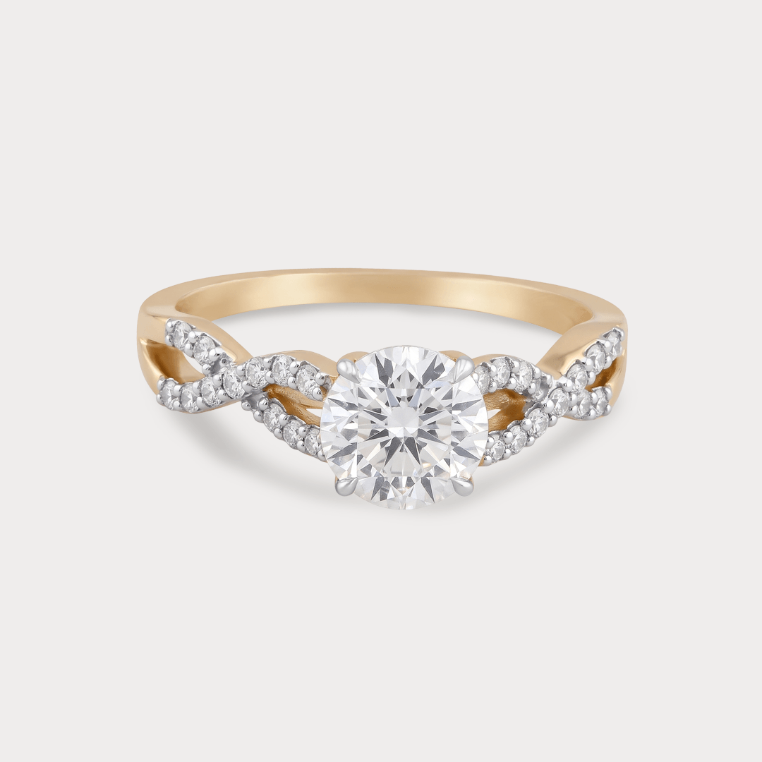 Swan Solitaire Diamond Ring