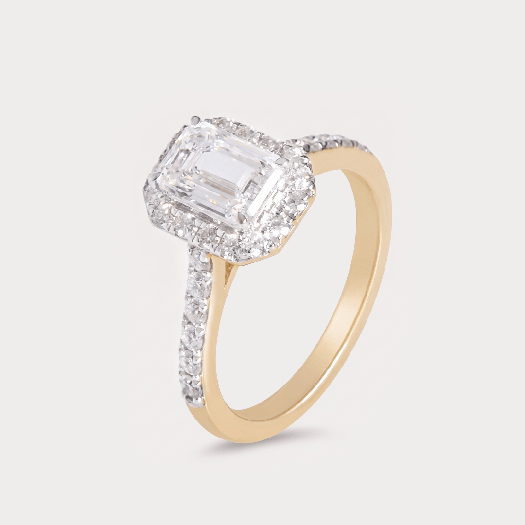 Starlit Love Story Solitaire Diamond Ring