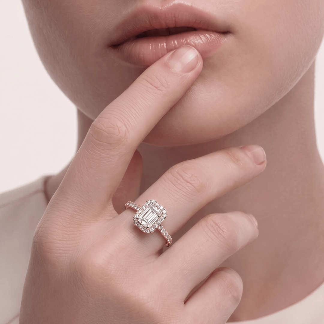 Starlit Love Story Solitaire Diamond Ring