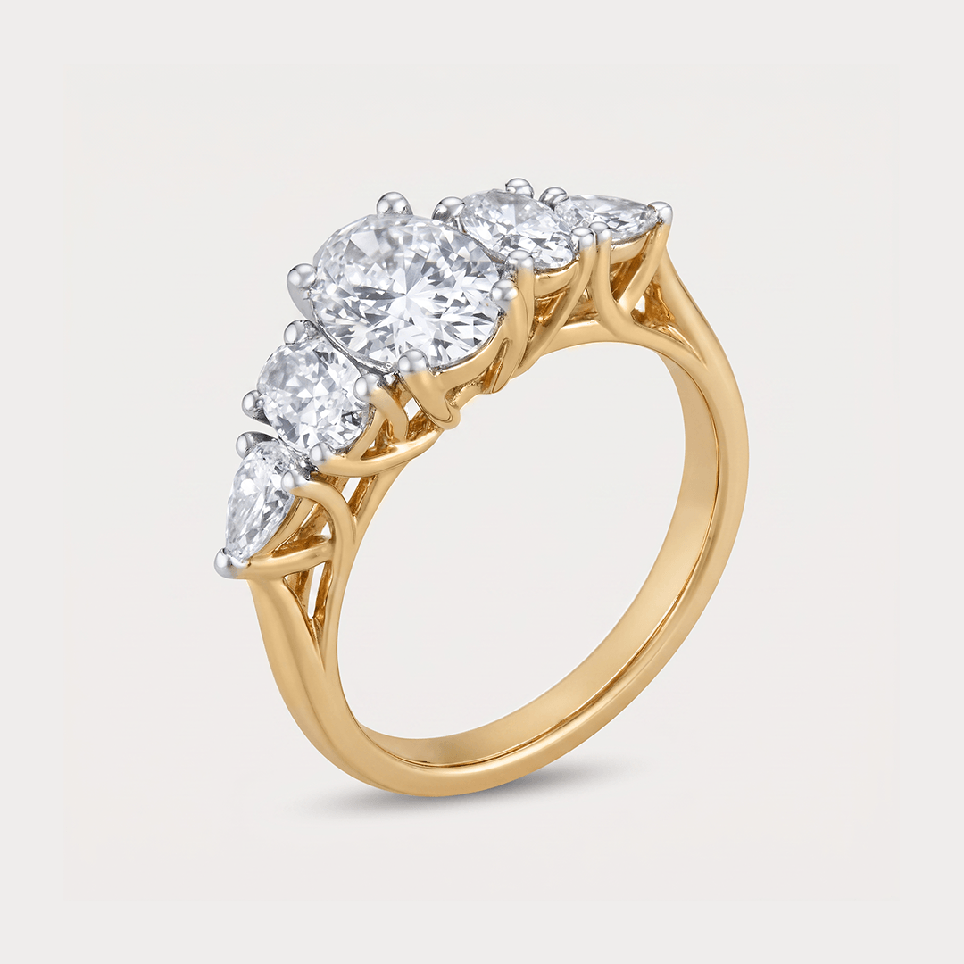 Clair de Lune Solitaire Diamond Ring