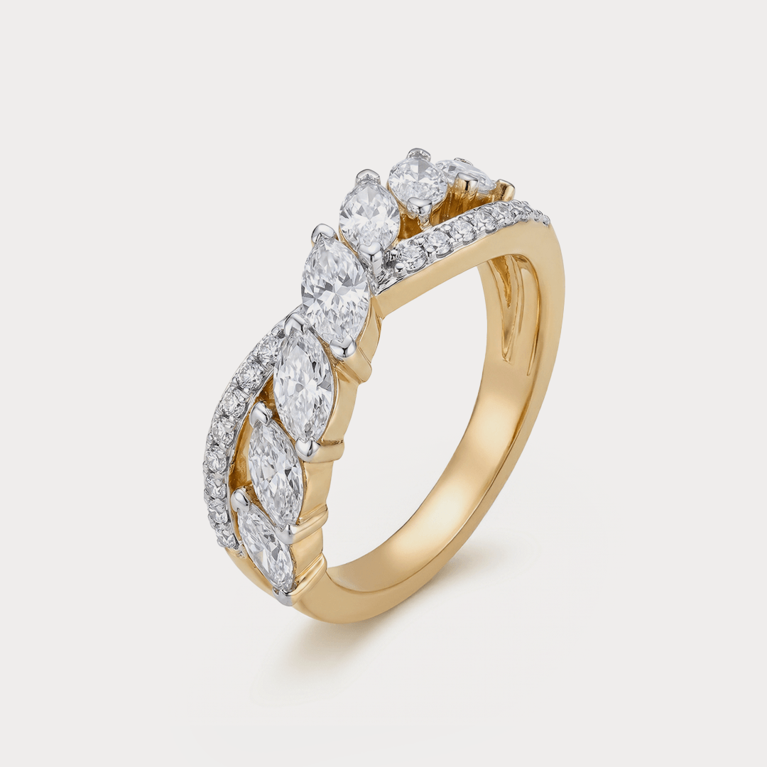 Chain Diamond Ring