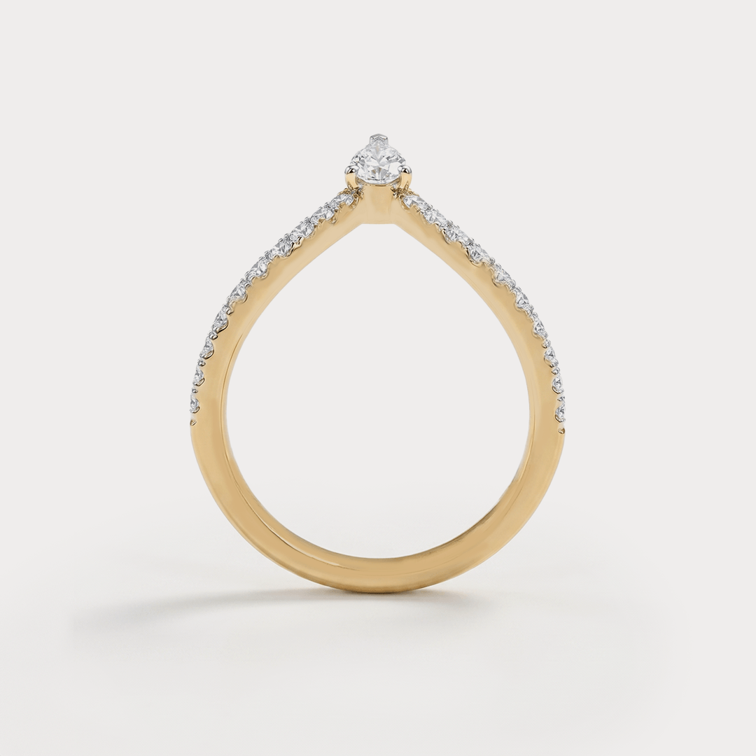 Fold Diamond Ring