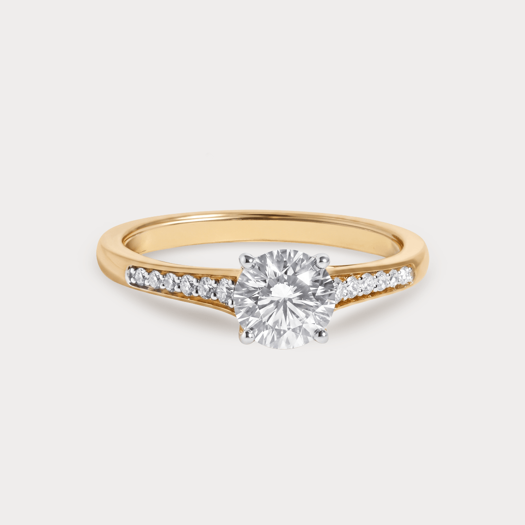Tenerella Mini Solitaire Diamond Bridal Ring