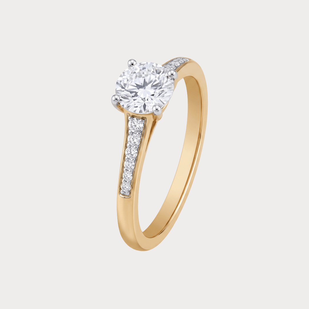 Tenerella Mini Solitaire Diamond Bridal Ring