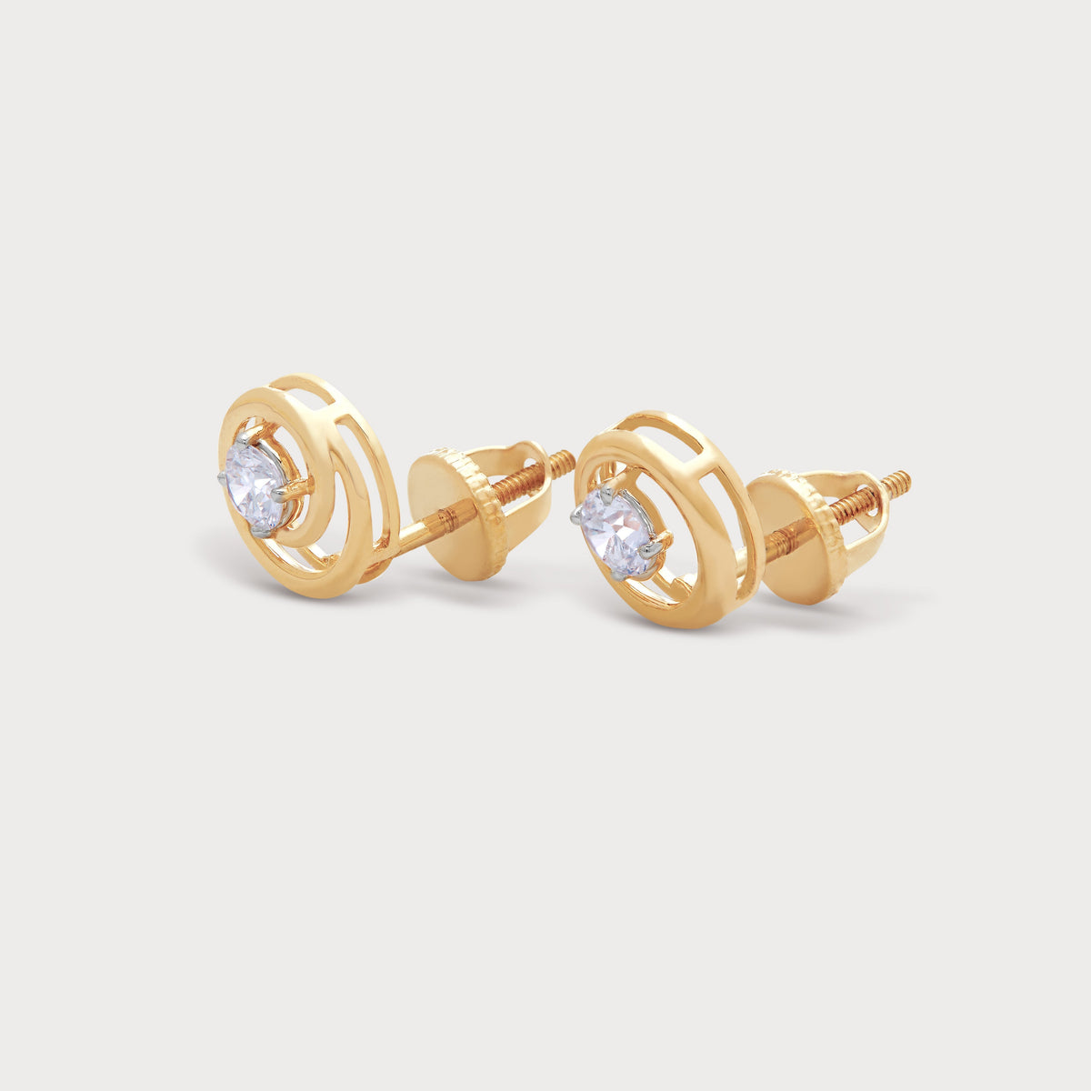 Moon Ring Diamond Studs