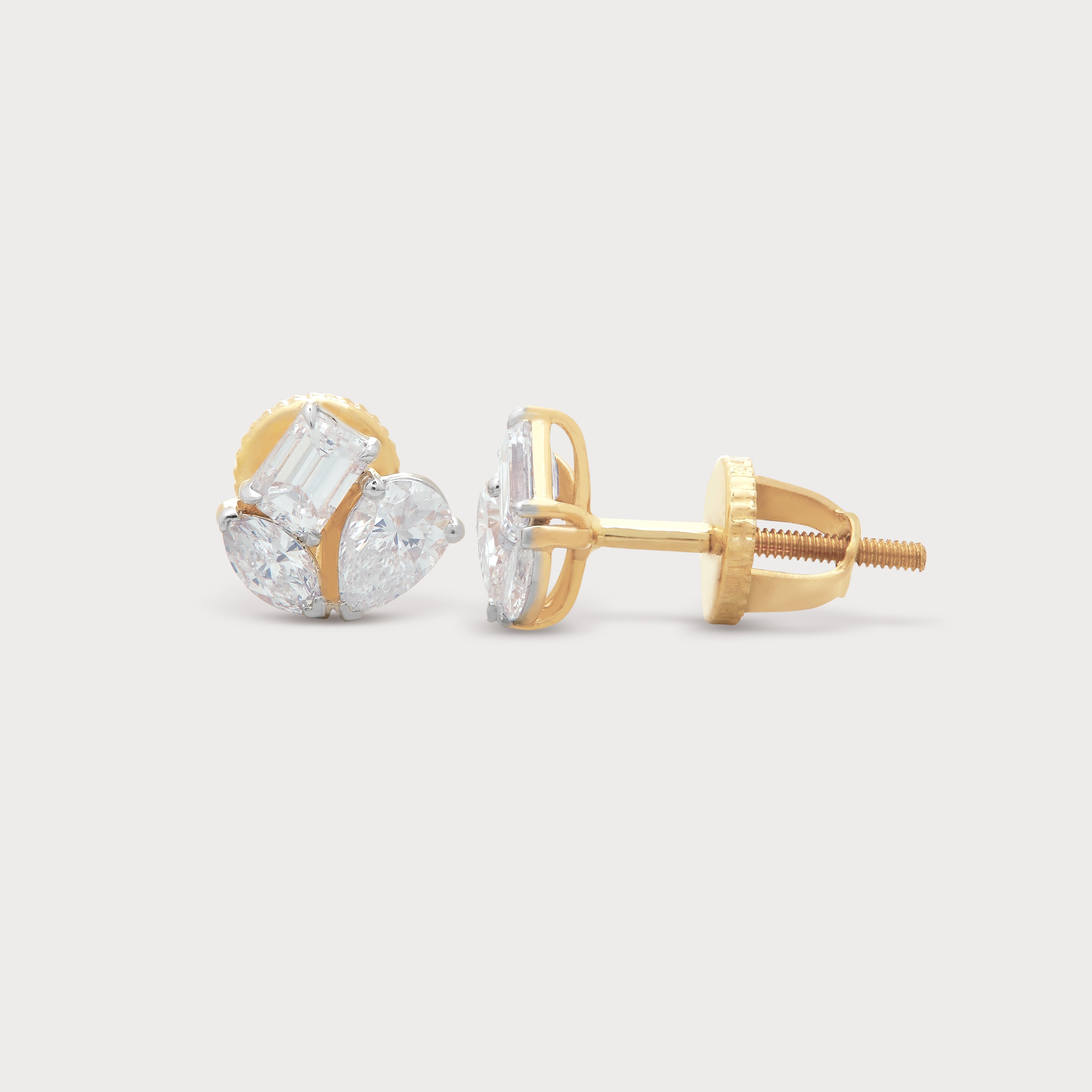 Spruce Trio Diamond Studs