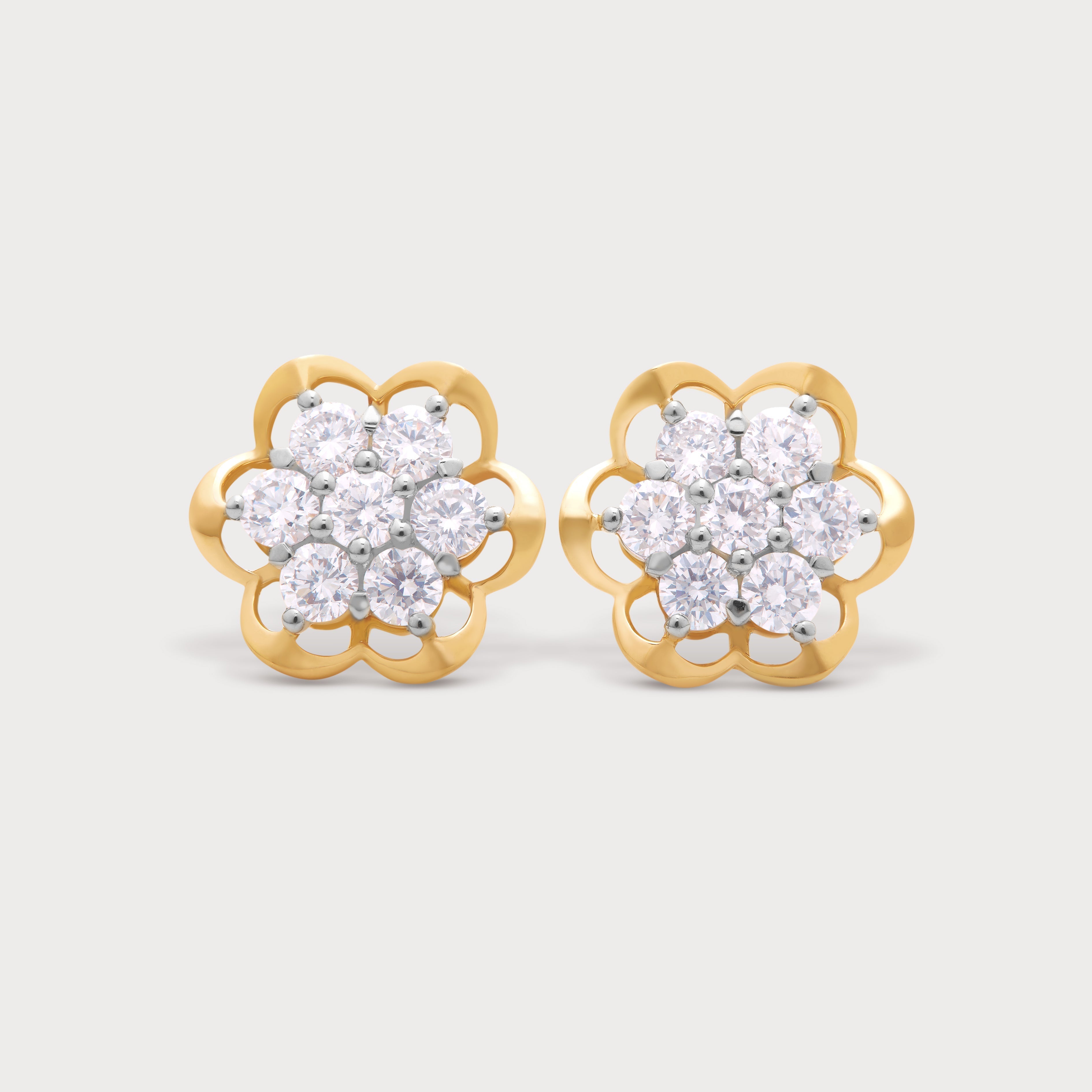 Golden Fig Diamond Studs