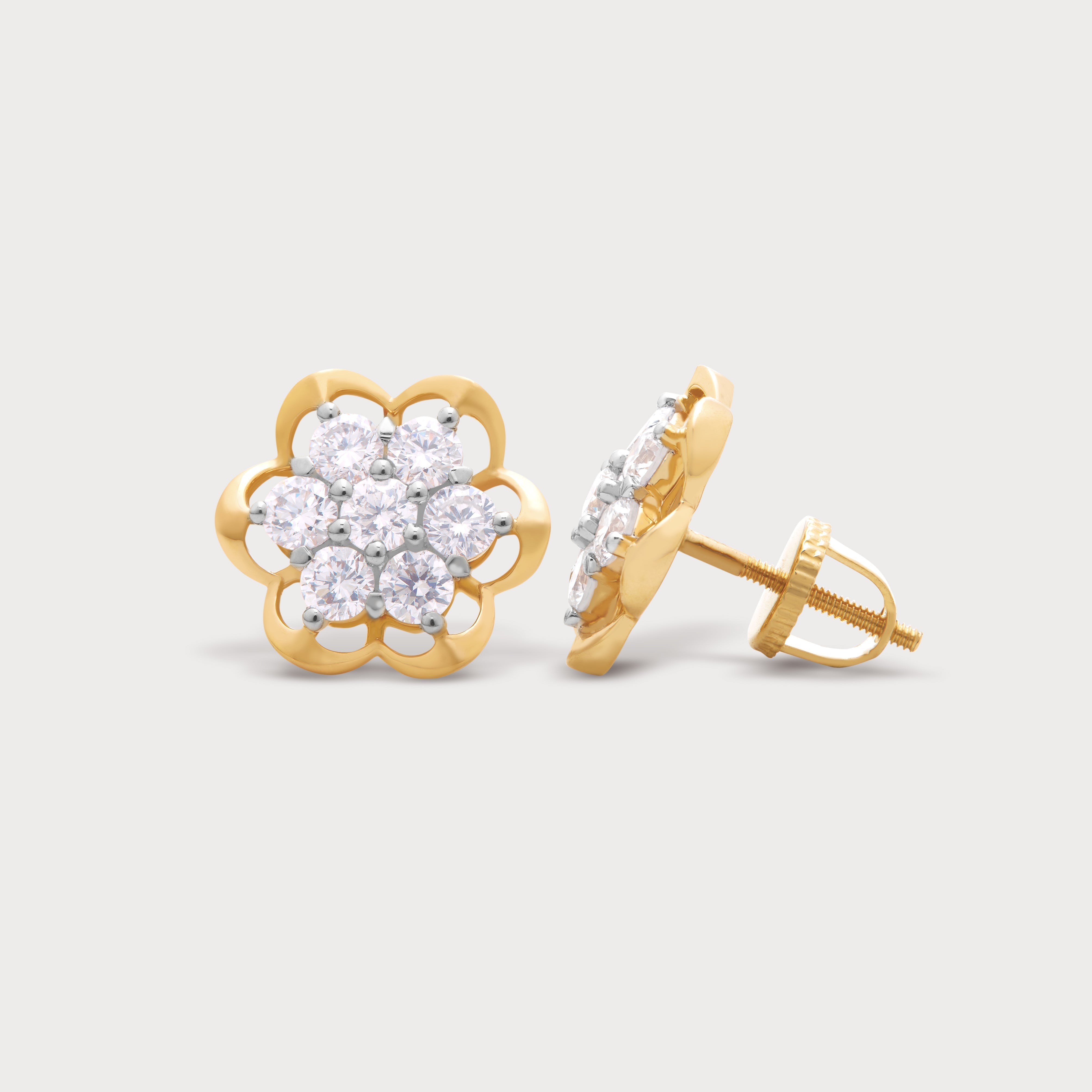 Golden Fig Diamond Studs