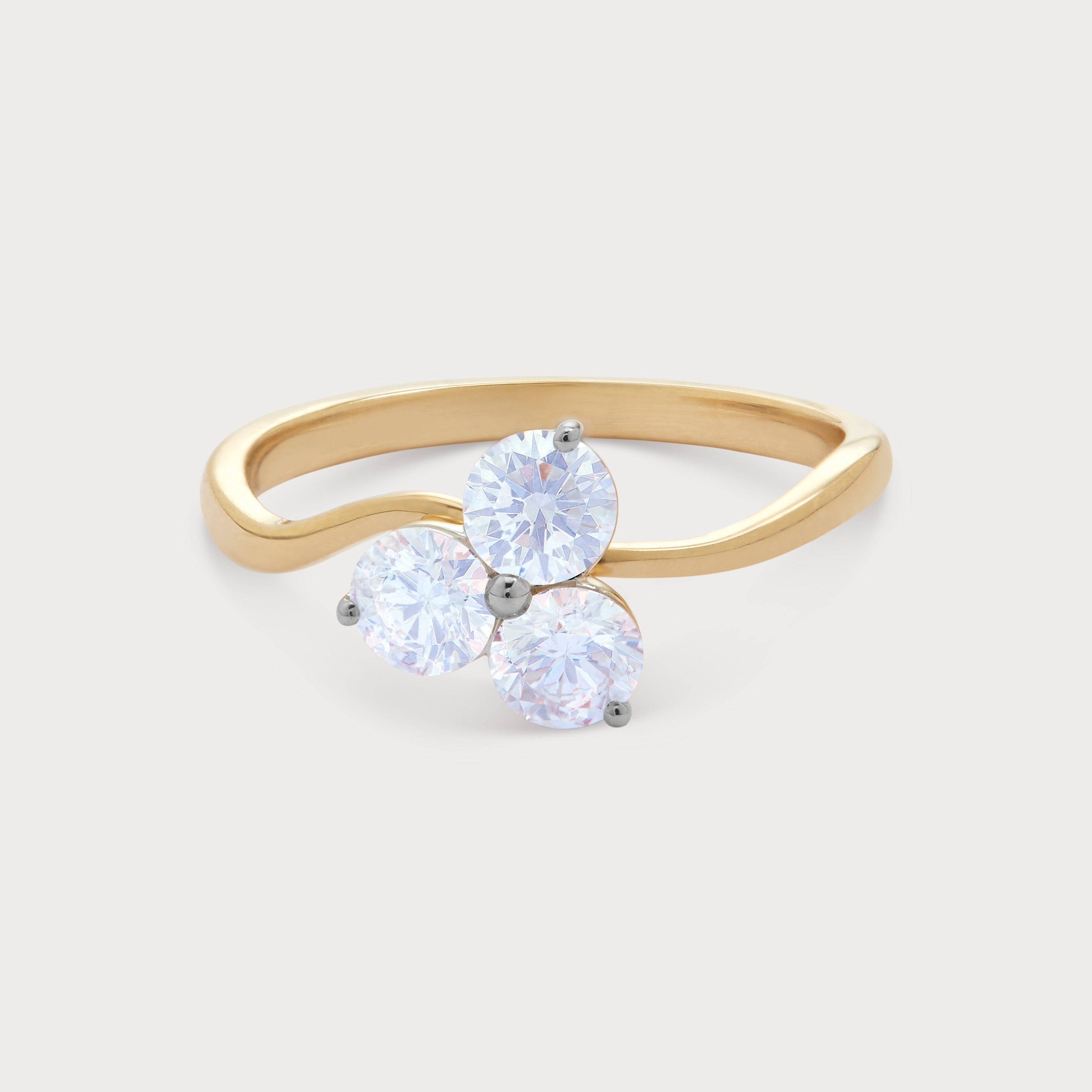 Triptych Diamond Ring