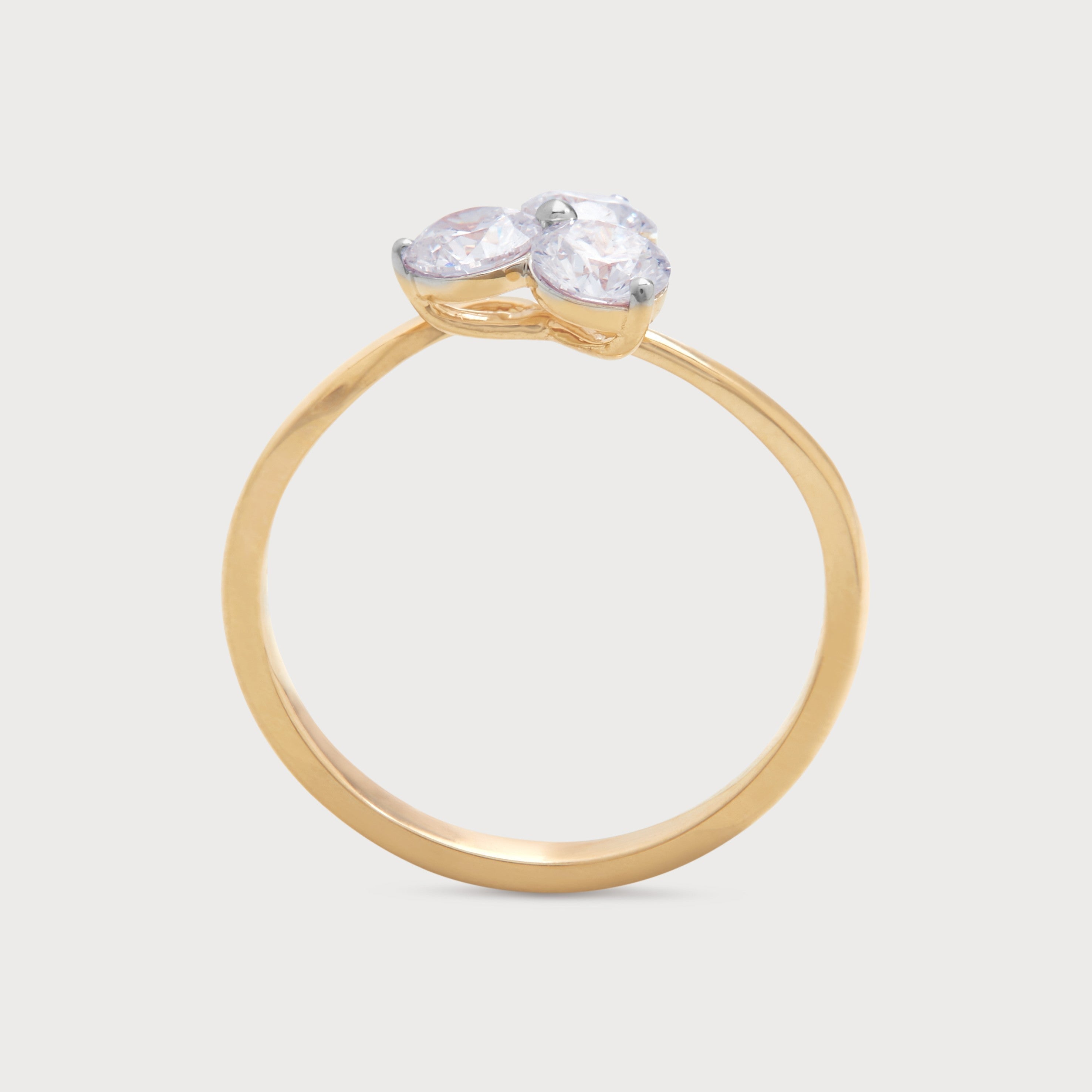 Triptych Diamond Ring