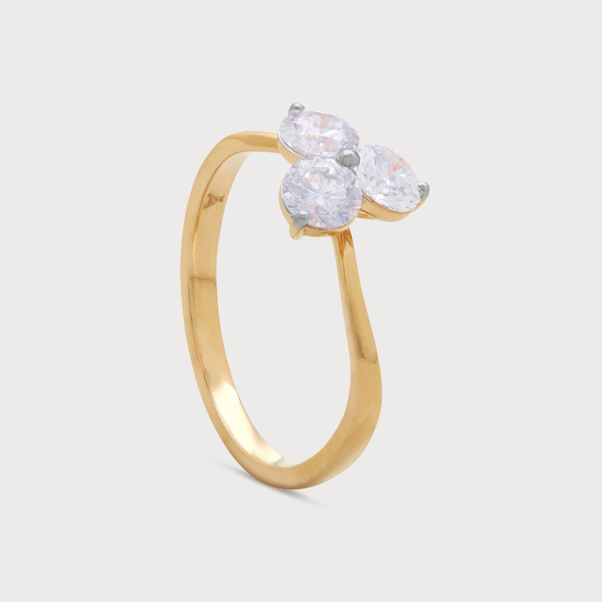Triptych Diamond Ring